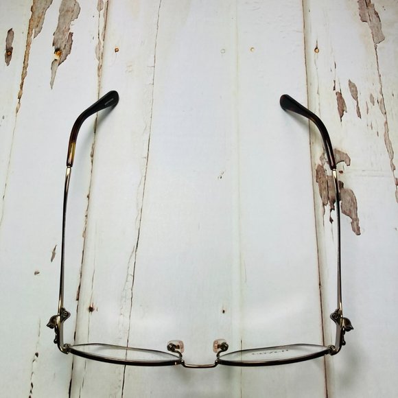 Coach Rectangular Brown Tortoise Eyeglasses Glasses Frames NWOT - Picture 9 of 12